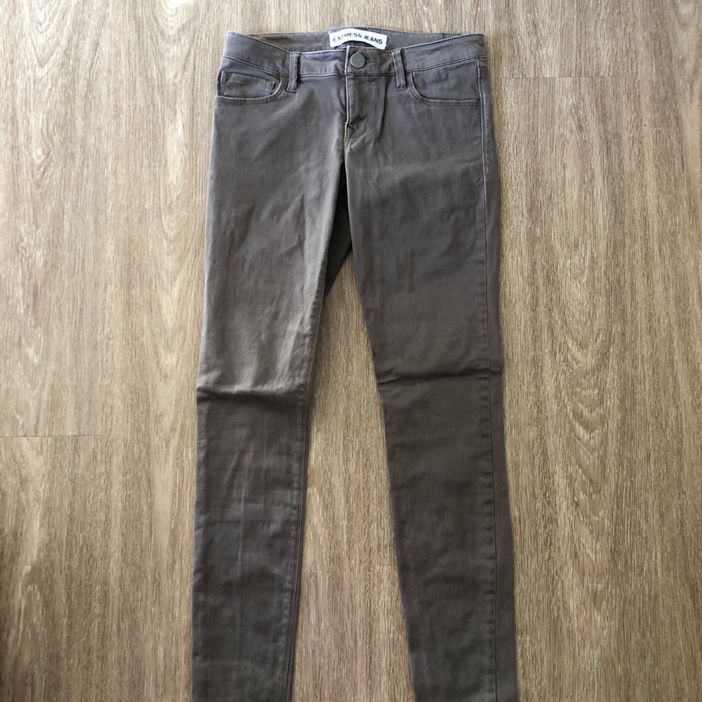 Express Brown Super Soft Skinny Pant